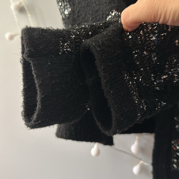 SEQUIN METALLIC THREAD KNIT CARDIGAN
BLACK size S - Picture 8 of 11